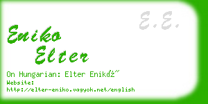 eniko elter business card